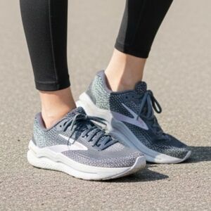 Brooks Women's Gray and White Running Shoes